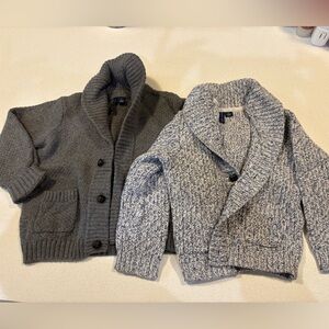 Janie and Jack Gray and Cream Kids Sweaters